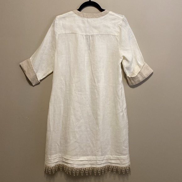 Leoni Al Sole Positanerie Linen Dress. Made in Italy. - Picture 5 of 7